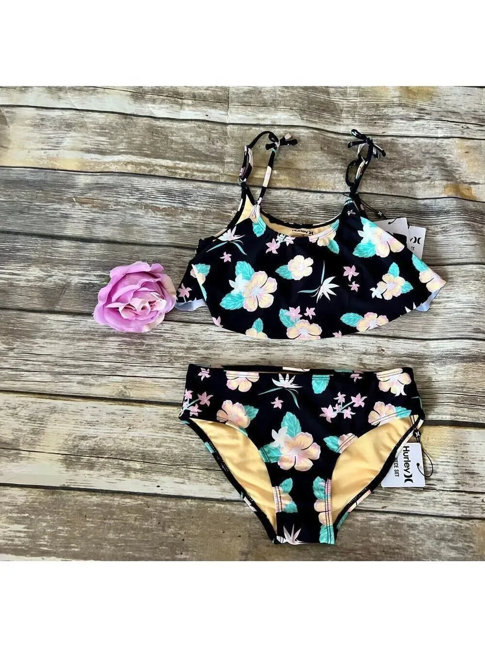 NWT HURLEY TROPICAL 2 PIECE
